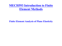 MECH593 Finite Element Methods
