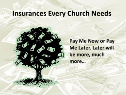 Insurance Every Church Needs