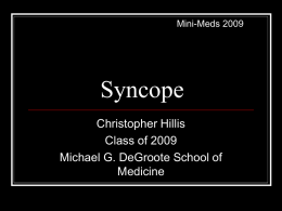 Syncope - medportal