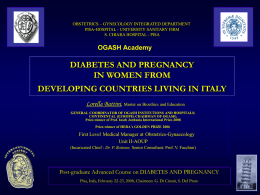 DIABETES AND PREGNANCY IN WOMEN FROM DEVELOPING …