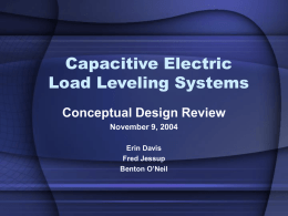 Capacitive Electric Load Leveling Systems