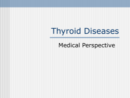 Thyroid Diseases - University of Pretoria