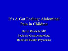 Abdominal Pain in Children - Home
