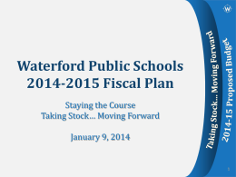 Waterford Public Schools 2014