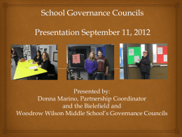 Bielefield Elementary School Governance Council