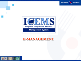 E-Management Presentation
