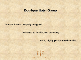 Boutique Hotel Group