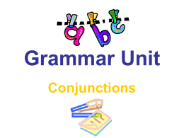 Grammar Unit - Grosse Pointe Public School System
