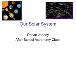 Our Solar System - After School Astronomy Clubs