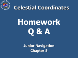 Celestial Coordinates Homework Q & A