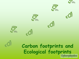 Carbon footprint and Ecological footprint