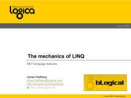 The mechanics of LINQ
