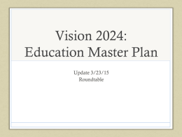 Vision 2024: Education Master Plan