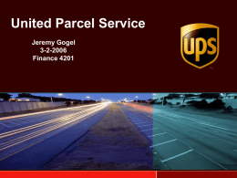 UPS Presentation Template