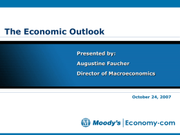 The Economic Outlook - NCREIF | National Council of Real