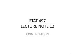 STAT 497 LECTURE NOTE 12 - Middle East Technical