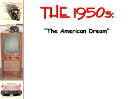 America in the 1950s - Evanston/Skokie School District 65