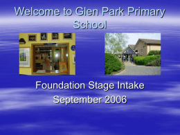 Welcome to Glen Park Primary School