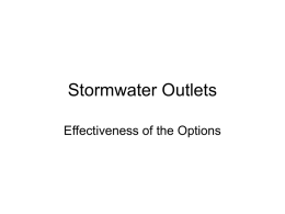 Stormwater Outlets - Stockton University