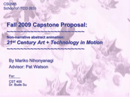 Digital Animation Capstone Proposal