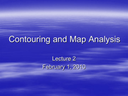 Contouring and Map Analysis