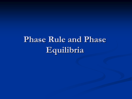 STATE OF MATTER AND PHASE EQUILIBRI