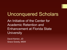 Unconquered Scholars - Home | Florida Department of