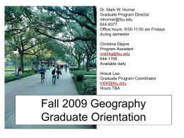 Fall 2006 Orientation - Florida State University