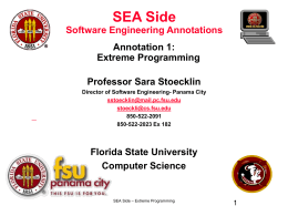 Lecture 8: DSP - Florida State University