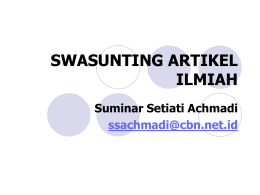 SWASUNTING ARTIKEL ILMIAH