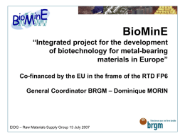 DG Enterprise presentation 070713 - Biomine