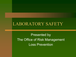 LABORATORY SAFETY - Nicholls State University