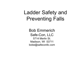 Ladder Safety and Preventing Falls by Safe-Con