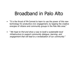 Broadband in Palo Alto - PA