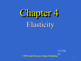 Elasticity - Triton College Academic Server