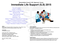 ADVANCED LIFE SUPPORT COURSE