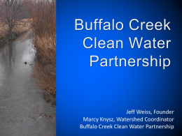 Watershed Planning in Buffalo Creek