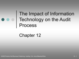 Chapter 12 &ndash; The Impact of Information Technology on the