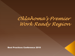 Oklahoma&rsquo;s Certified Work Ready Communities