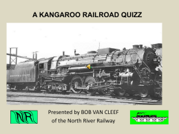 Kangaroo Railroad Quiz