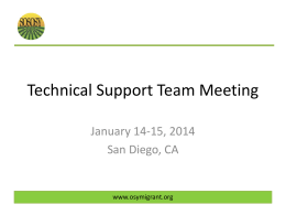 Technical Support Team Meeting
