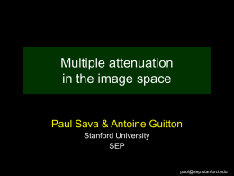 Multiple attenuation in the image space