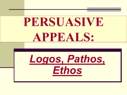 PERSUASIVE APPEALS: - Luzerne County Community College