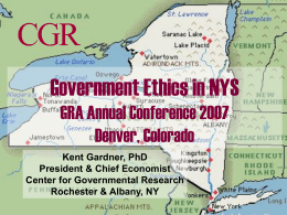 NewYorkMatters - Governmental Research Association