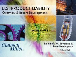 U.S. Product Liability