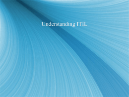 Understanding ITIL - IT Strategic Template Document Solutions