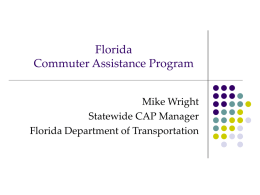 Florida CAP Presentation - University of South Florida