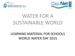 LEARNING MATERIAL FOR SCHOOLSWORLD WATER