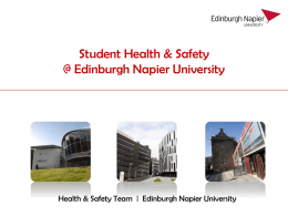 Health and Safety - Student Induction