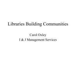 Libraries Building Community